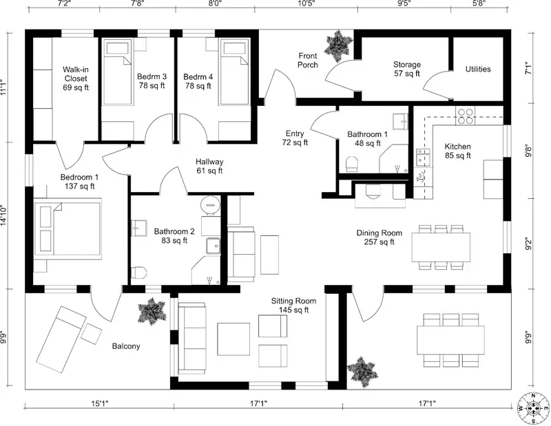 AI Floorplan to 3D: 2d plan
